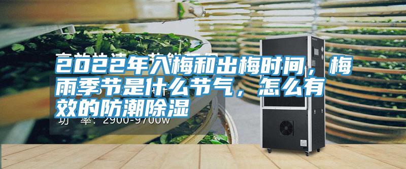 2022年入梅和出梅時間，梅雨季節是什么節氣，怎么有效的防潮除濕