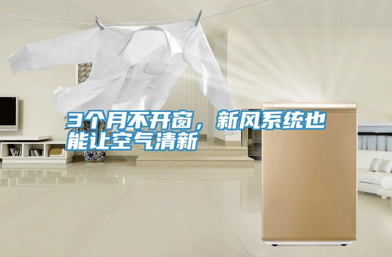 3個(gè)月不開窗，新風(fēng)系統(tǒng)也能讓空氣清新