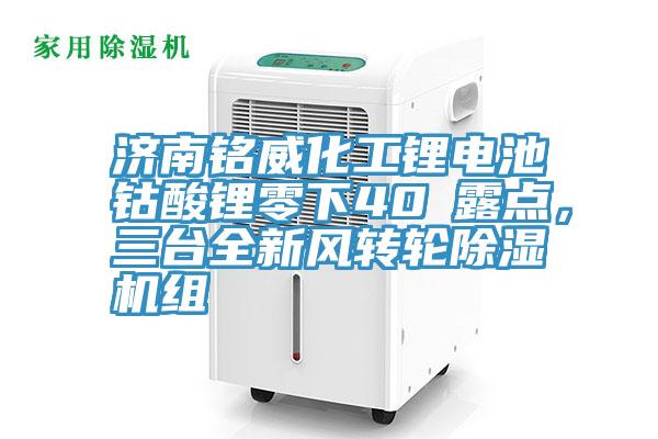 濟南銘威化工鋰電池鈷酸鋰零下40℃露點，三臺全新風轉輪除濕機組