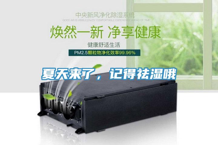 夏天來了，記得祛濕哦