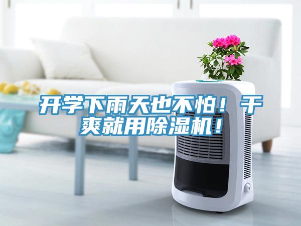 開學(xué)下雨天也不怕！干爽就用除濕機(jī)！