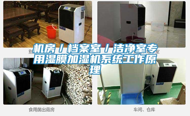 機(jī)房／檔案室／潔凈室專用濕膜加濕機(jī)系統(tǒng)工作原理