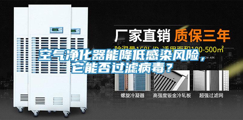 空氣凈化器能降低感染風險，它能否過濾病毒？