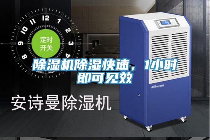 除濕機除濕快速，1小時即可見效