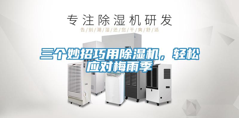 三個妙招巧用除濕機，輕松應對梅雨季