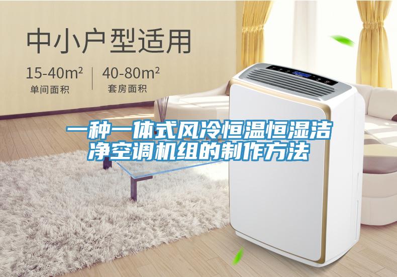 一種一體式風冷恒溫恒濕潔凈空調機組的制作方法
