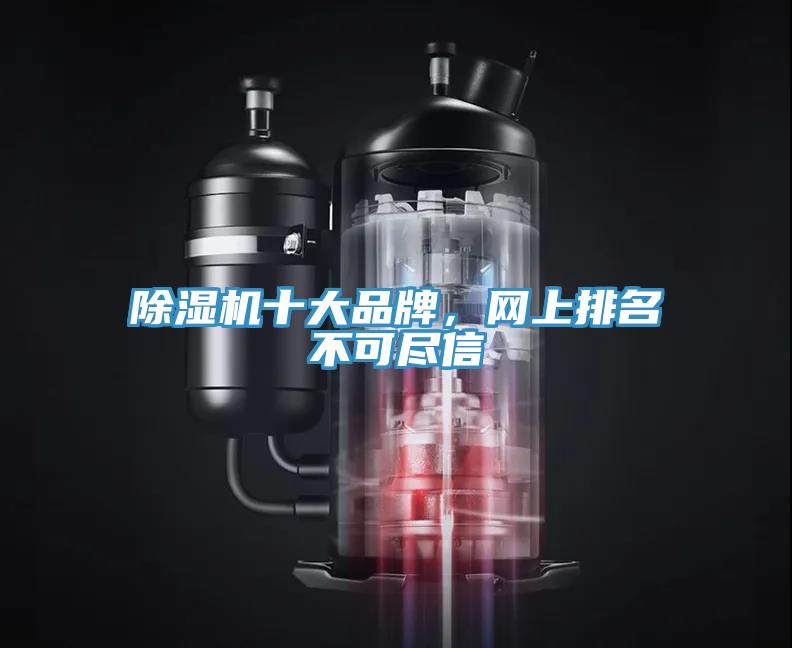 除濕機十大品牌，網上排名不可盡信