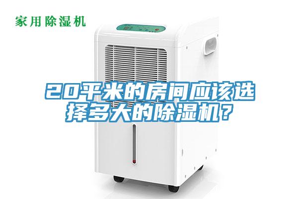 20平米的房間應該選擇多大的除濕機？