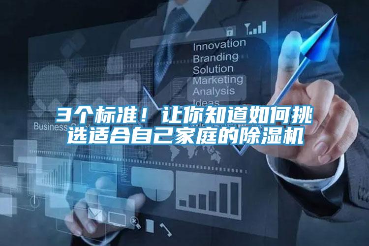 3個標準！讓你知道如何挑選適合自己家庭的除濕機