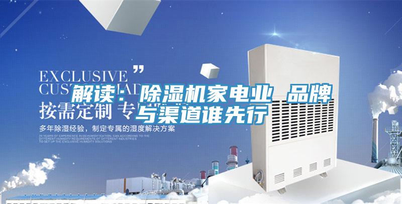 解讀：除濕機家電業 品牌與渠道誰先行