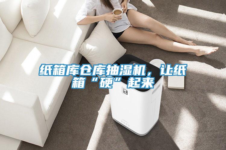 紙箱庫倉庫抽濕機，讓紙箱“硬”起來
