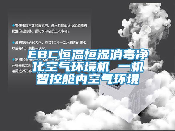 EBC恒溫恒濕消毒凈化空氣環境機 一機智控艙內空氣環境