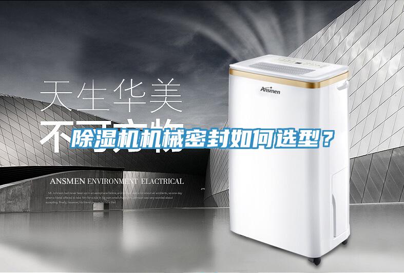除濕機機械密封如何選型？