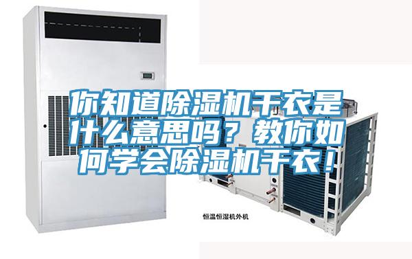 你知道除濕機干衣是什么意思嗎？教你如何學(xué)會除濕機干衣！