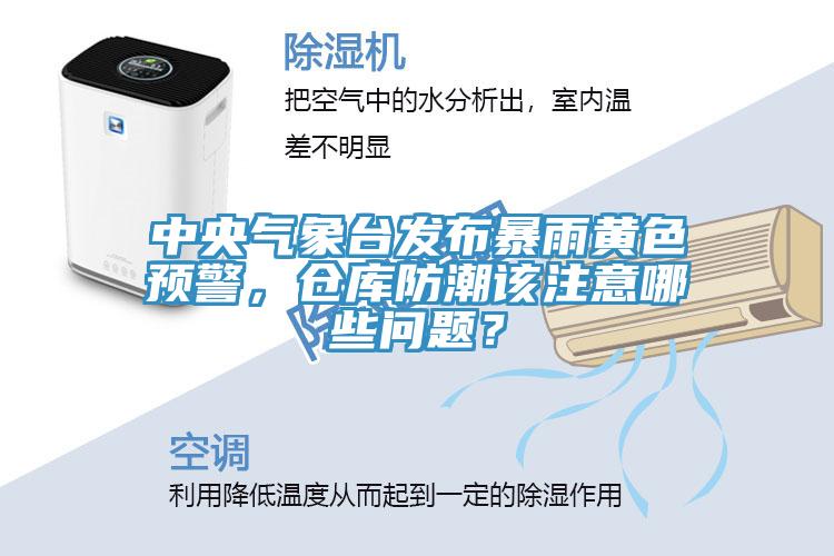 中央氣象臺發布暴雨黃色預警，倉庫防潮該注意哪些問題？