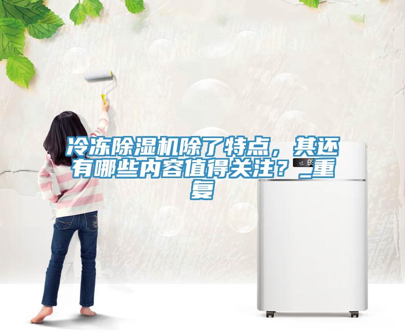 冷凍除濕機除了特點，其還有哪些內容值得關注？_重復