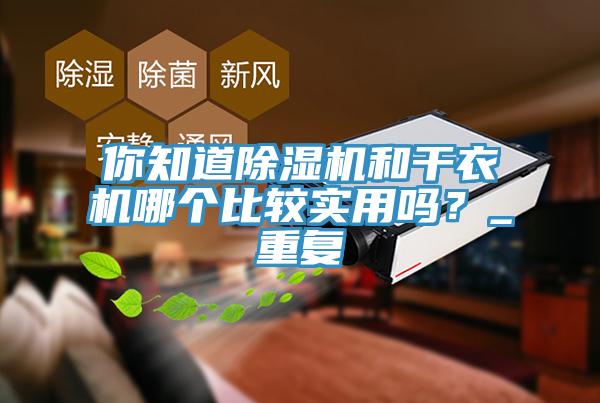 你知道除濕機和干衣機哪個比較實用嗎？_重復(fù)