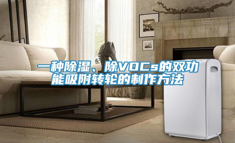 一種除濕、除VOCs的雙功能吸附轉輪的制作方法