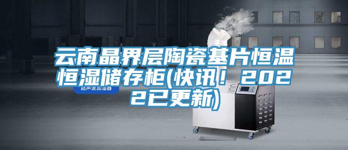 云南晶界層陶瓷基片恒溫恒濕儲存柜(快訊！2022已更新)