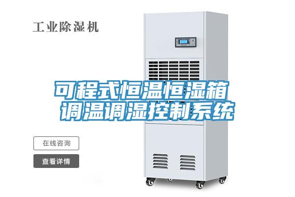可程式恒溫恒濕箱 調溫調濕控制系統