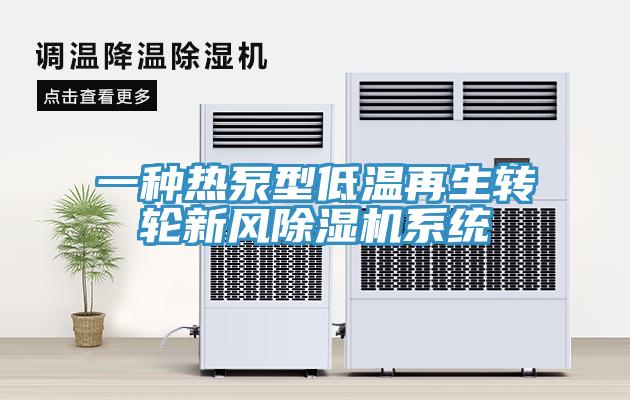 一種熱泵型低溫再生轉輪新風除濕機系統