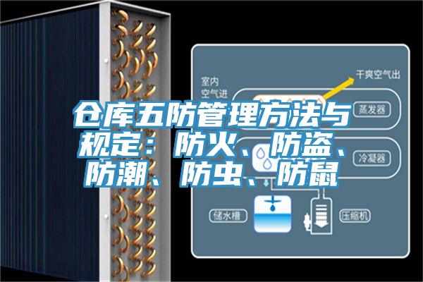 倉庫五防管理方法與規定：防火、防盜、防潮、防蟲、防鼠