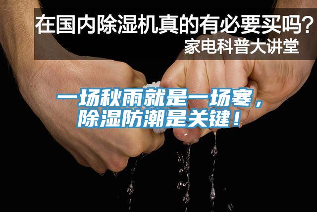 一場秋雨就是一場寒，除濕防潮是關鍵！