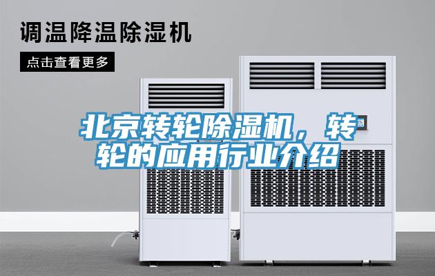 北京轉輪除濕機，轉輪的應用行業介紹