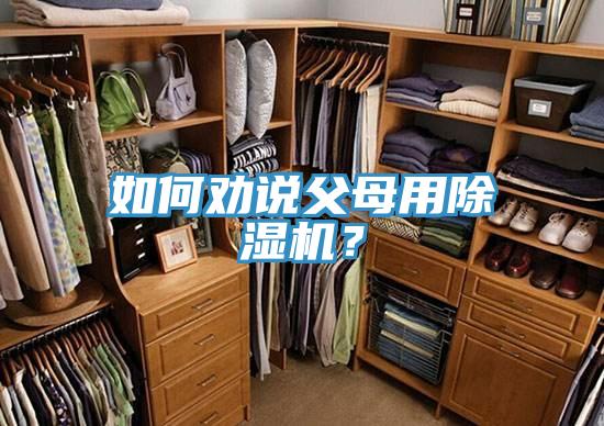如何勸說父母用除濕機？
