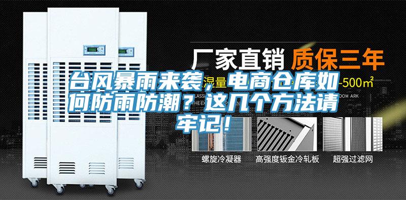 臺風暴雨來襲，電商倉庫如何防雨防潮？這幾個方法請牢記！