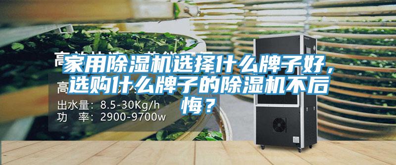 家用除濕機(jī)選擇什么牌子好，選購(gòu)什么牌子的除濕機(jī)不后悔？