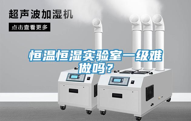 恒溫恒濕實驗室一級難做嗎？