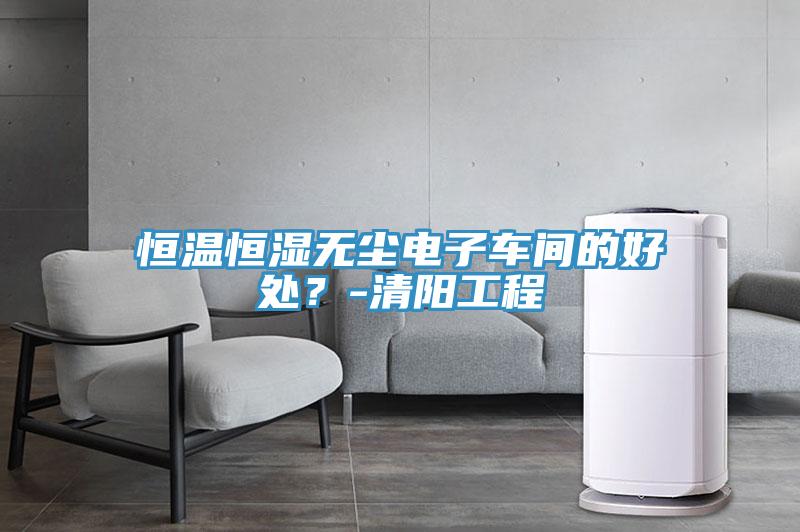 恒溫恒濕無塵電子車間的好處？-清陽工程