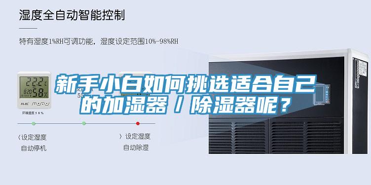 新手小白如何挑選適合自己的加濕器／除濕器呢？