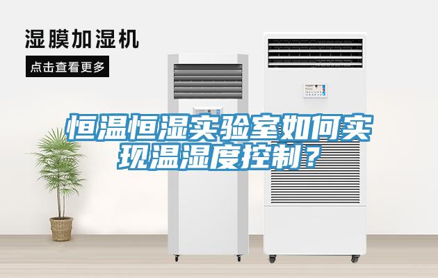 恒溫恒濕實驗室如何實現溫濕度控制？