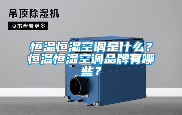 恒溫恒濕空調是什么？恒溫恒濕空調品牌有哪些？