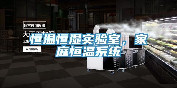 恒溫恒濕實驗室，家庭恒溫系統
