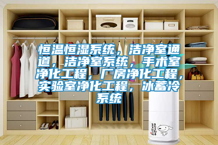 恒溫恒濕系統(tǒng)，潔凈室通道，潔凈室系統(tǒng)，手術(shù)室凈化工程，廠房?jī)艋こ蹋瑢?shí)驗(yàn)室凈化工程，冰蓄冷系統(tǒng)
