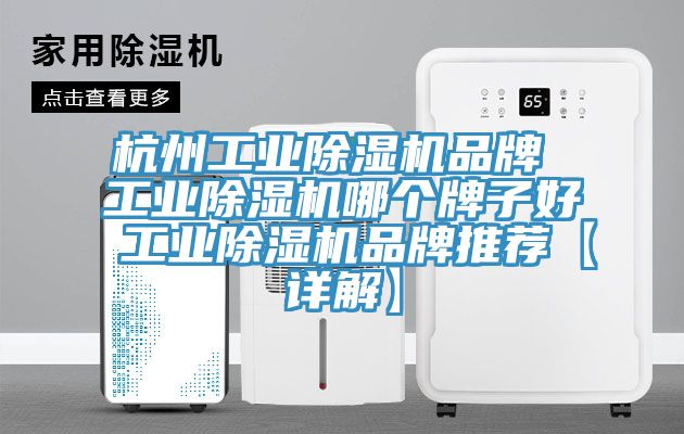 杭州工業除濕機品牌 工業除濕機哪個牌子好 工業除濕機品牌推薦【詳解】