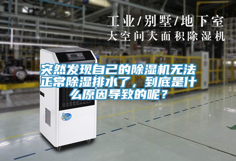 突然發現自己的除濕機無法正常除濕排水了，到底是什么原因導致的呢？