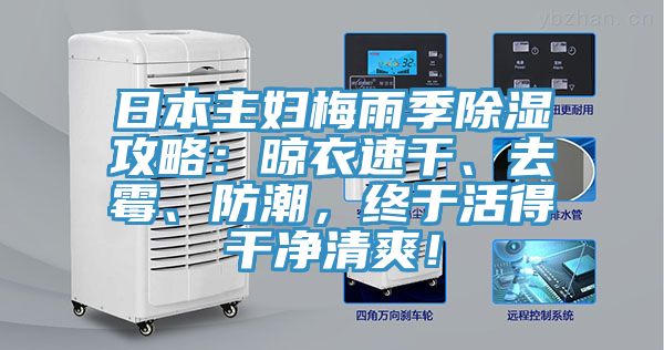 日本主婦梅雨季除濕攻略：晾衣速干、去霉、防潮，終于活得干凈清爽！