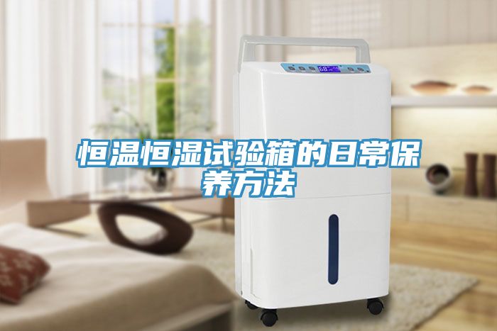 恒溫恒濕試驗箱的日常保養方法