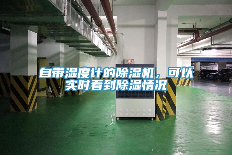 自帶濕度計的除濕機，可以實時看到除濕情況
