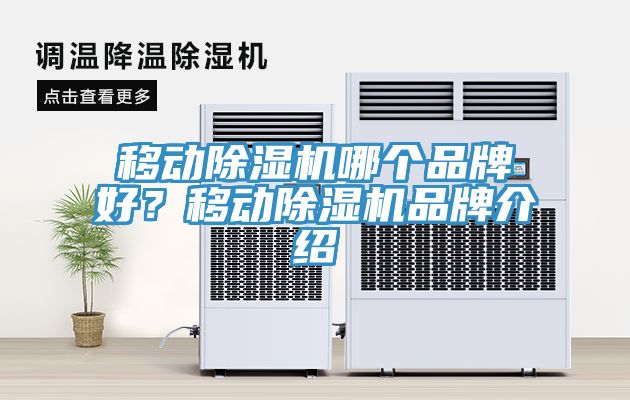 移動除濕機哪個品牌好？移動除濕機品牌介紹