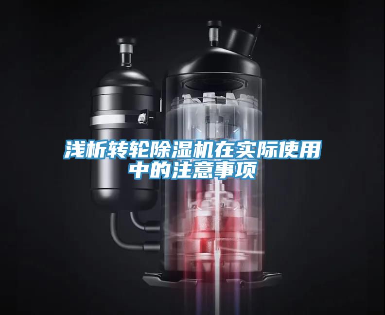 淺析轉(zhuǎn)輪除濕機(jī)在實際使用中的注意事項