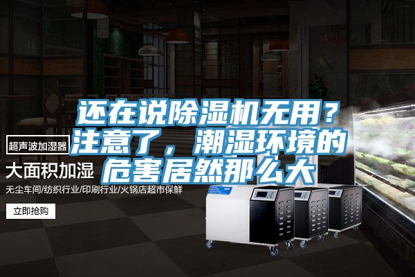 還在說除濕機(jī)無用？注意了，潮濕環(huán)境的危害居然那么大