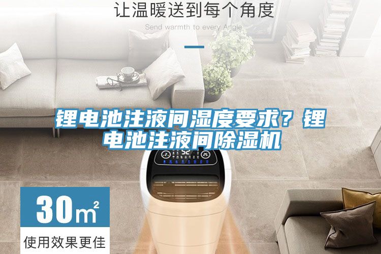 鋰電池注液間濕度要求？鋰電池注液間除濕機(jī)