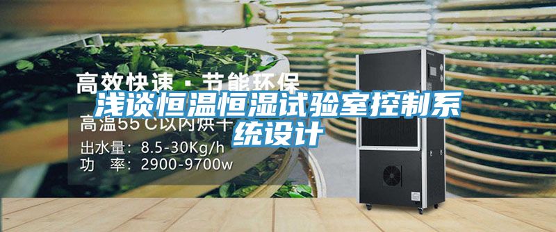 淺談恒溫恒濕試驗室控制系統設計