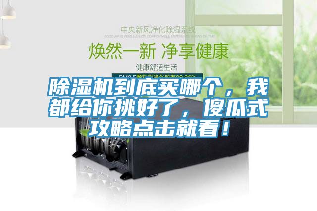 除濕機(jī)到底買哪個，我都給你挑好了，傻瓜式攻略點擊就看！