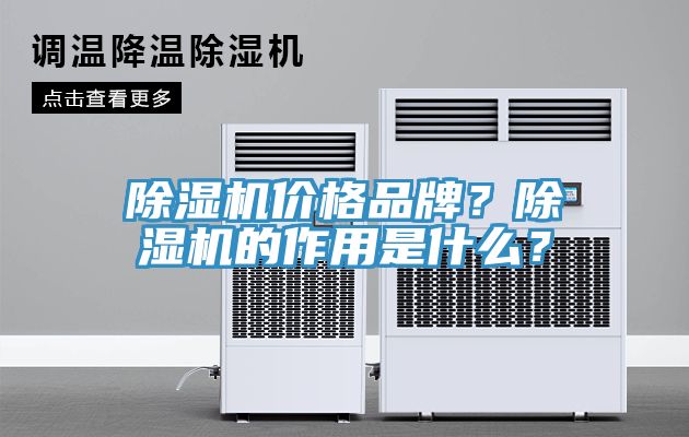 除濕機(jī)價(jià)格品牌？除濕機(jī)的作用是什么？